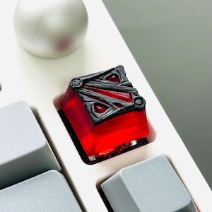 Dota2 Resin Keycap, Artisan Transparent keycap, Custom backlit keycap, Game keycap, Cherry profile, Mechanical keyboard cool gift