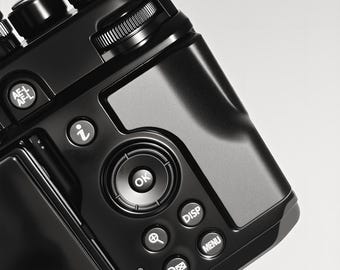 Empuñadura de aluminio para el pulgar para Nikon ZF: Asa de cámara de metal grabada con CNC