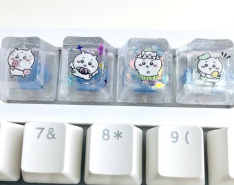 Chiikawa キーキャップセット：メカニカルキーボード用樹脂製職人キー