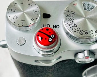 Custom Beetle Copper Camera shutter button, Fuji/Leica/Nikon/Canon accessories, photography lover gifts