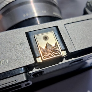 Pyramid Brass Camera Hot Shoe Cover: Retro Camera Decoration