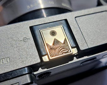 Pyramid Brass Camera Hot Shoe Cover: Retro Camera Decoration