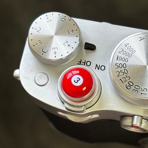 Custom Brass Camera billiards shutter button, Fuji/Leica/Nikon/Canon accessories, photography lover gifts