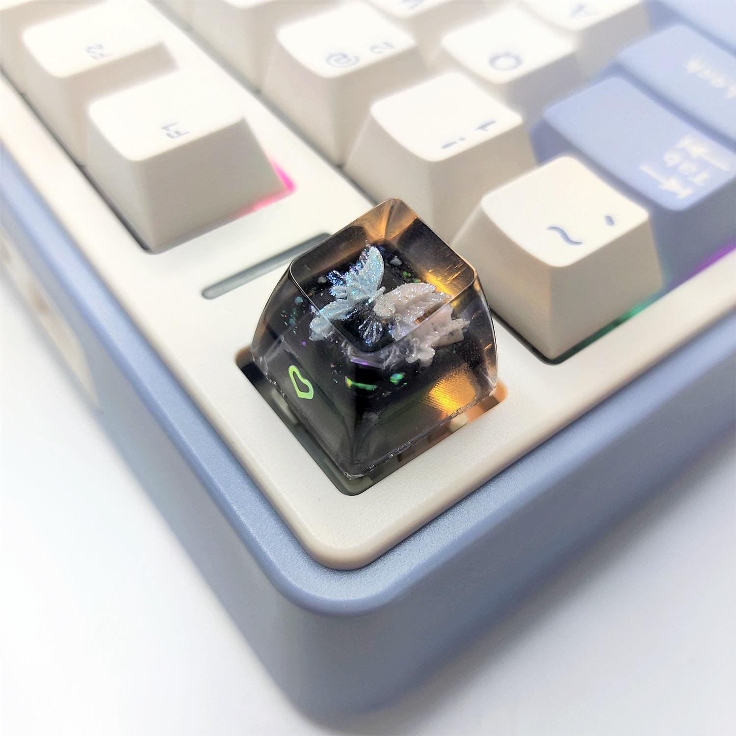 Crystal Galaxy Butterfly Keycap: Transparent Resin SA Profile - Etsy