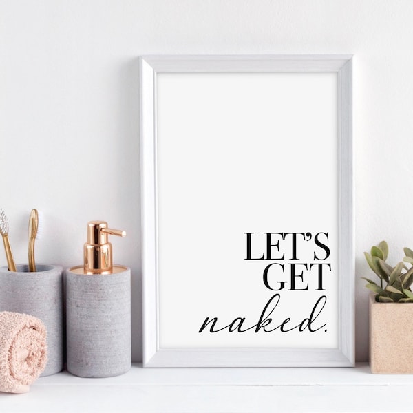 Get Naked Print - Etsy Australia