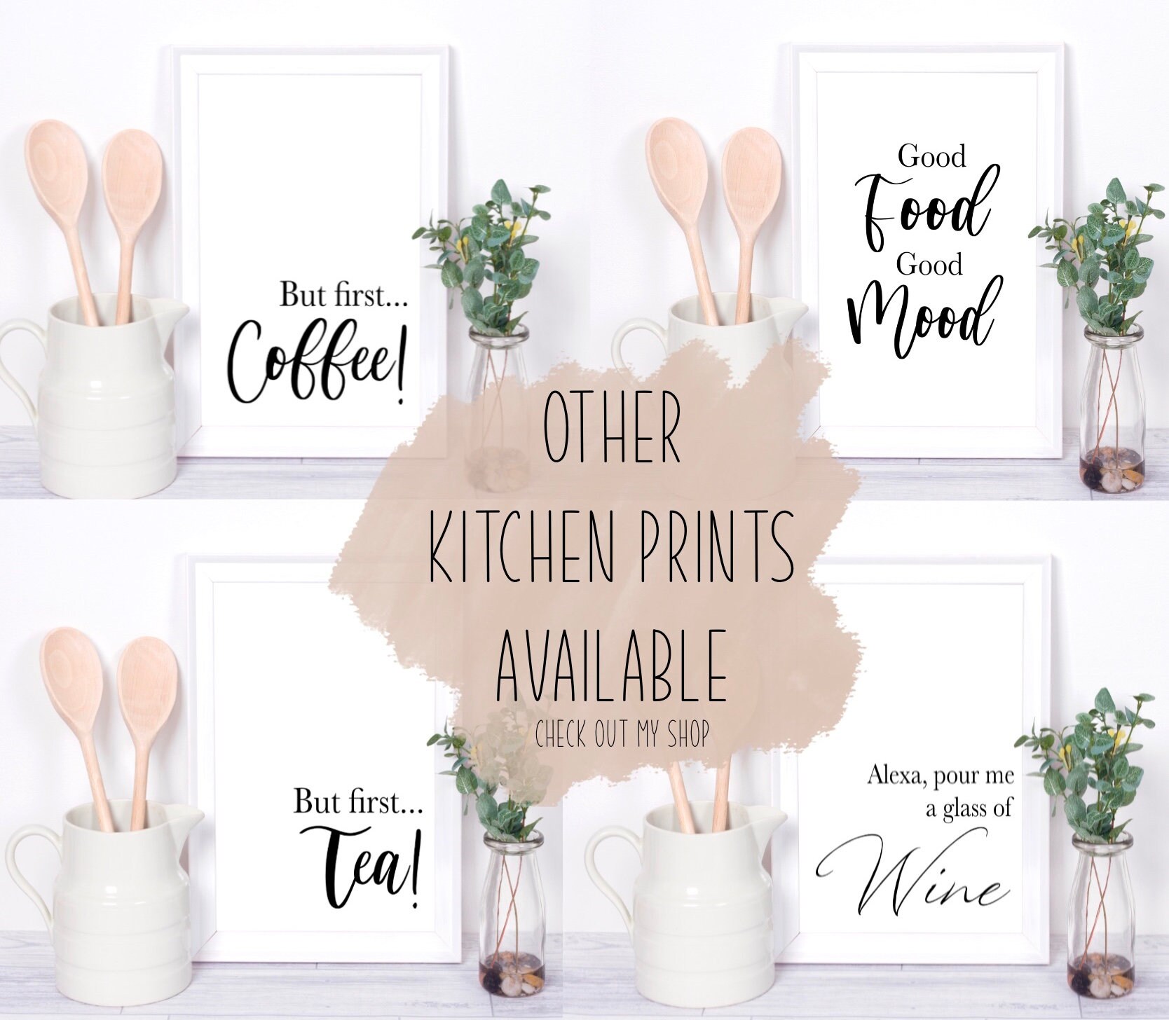 Küche-Wand-Kunst Kochen Erinnerungen zusammen Druck neue | Etsy