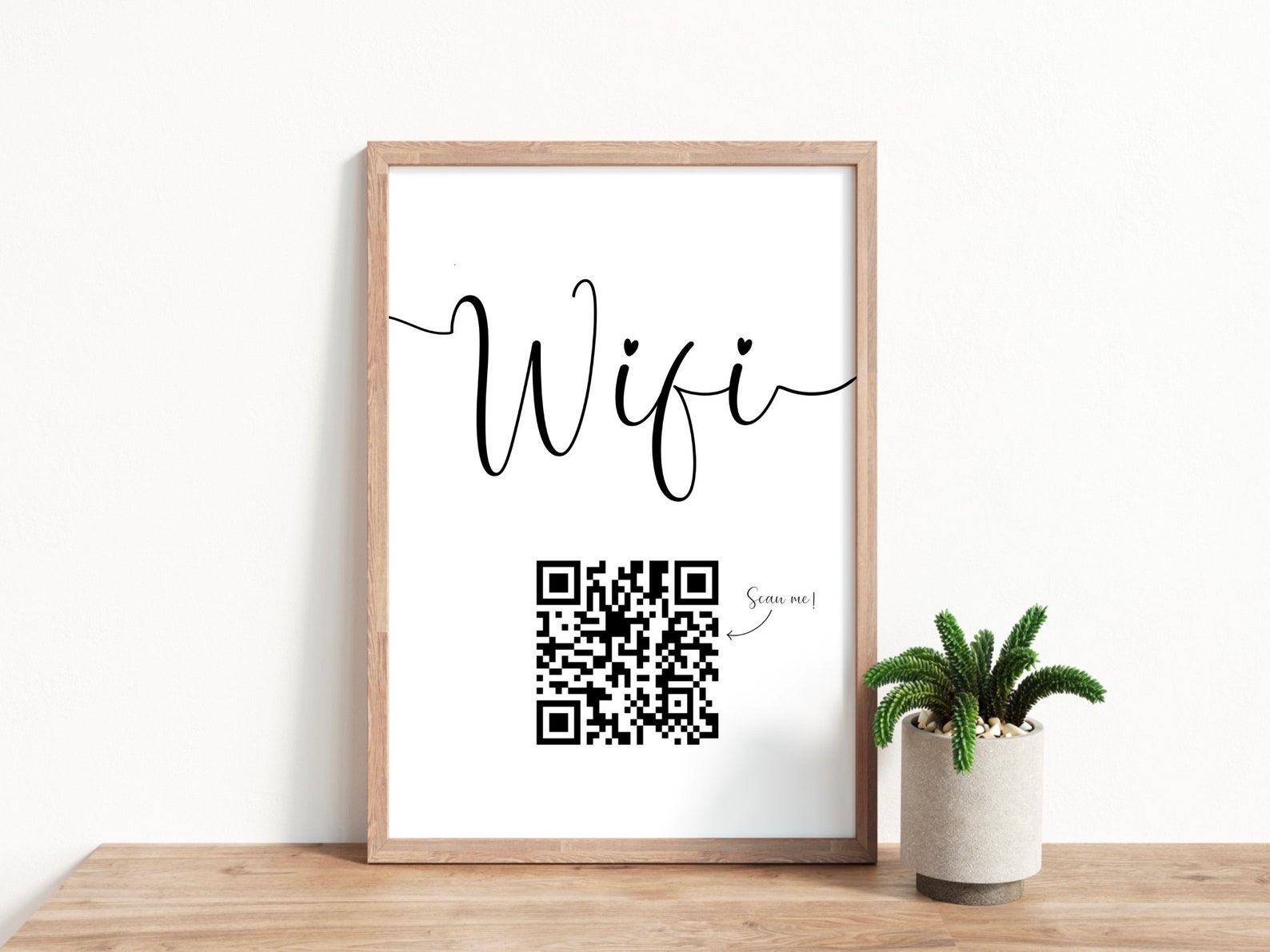 Wifi QR Code Sign Home Prints Our Wifi Sign Wifi Password Etsy UK
