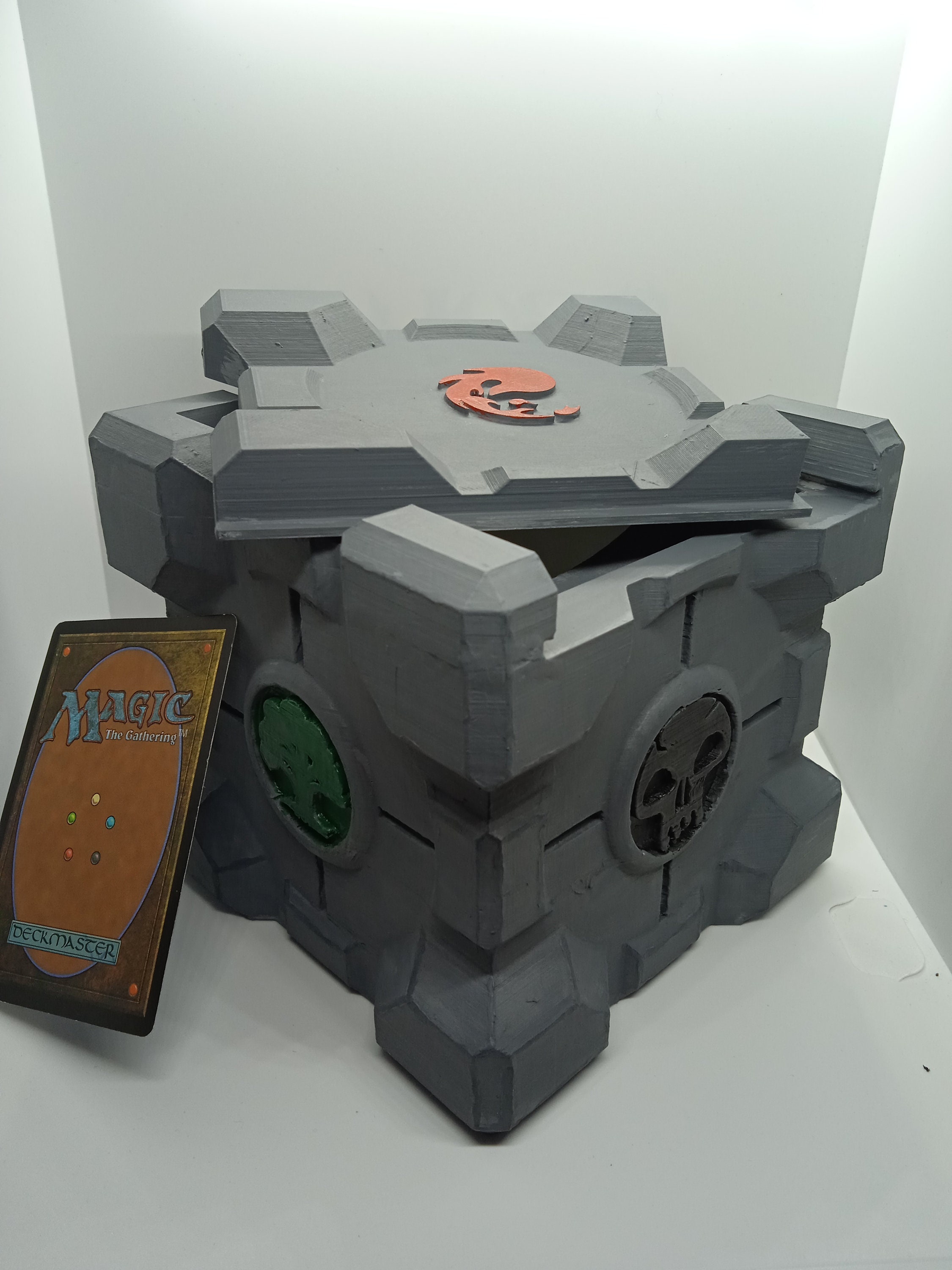 MTG Deckbox 5 COLOR STONE Library & Dice Holder Etsy