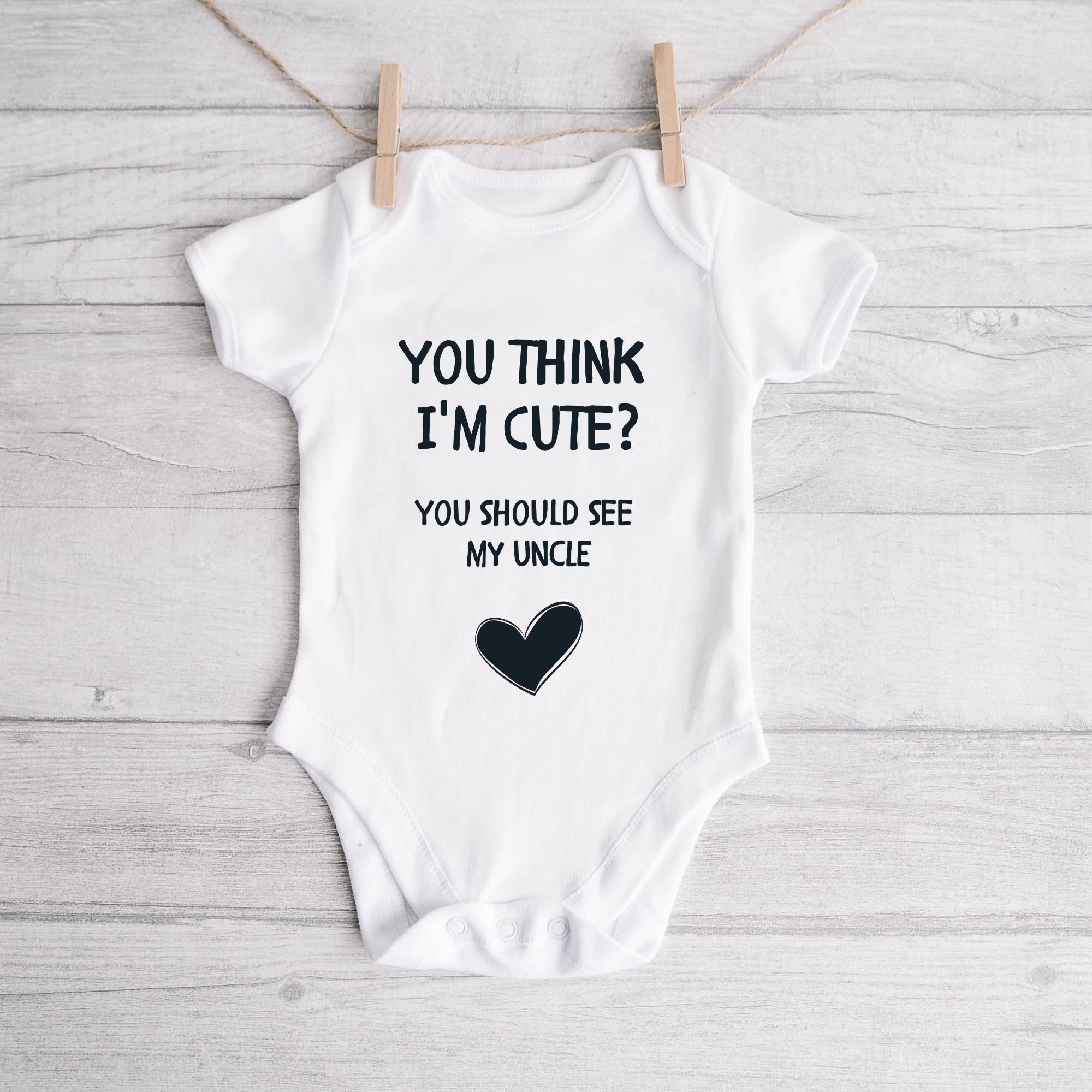 You Should See My Uncle Baby Vest Cute Baby Vest Baby Etsy