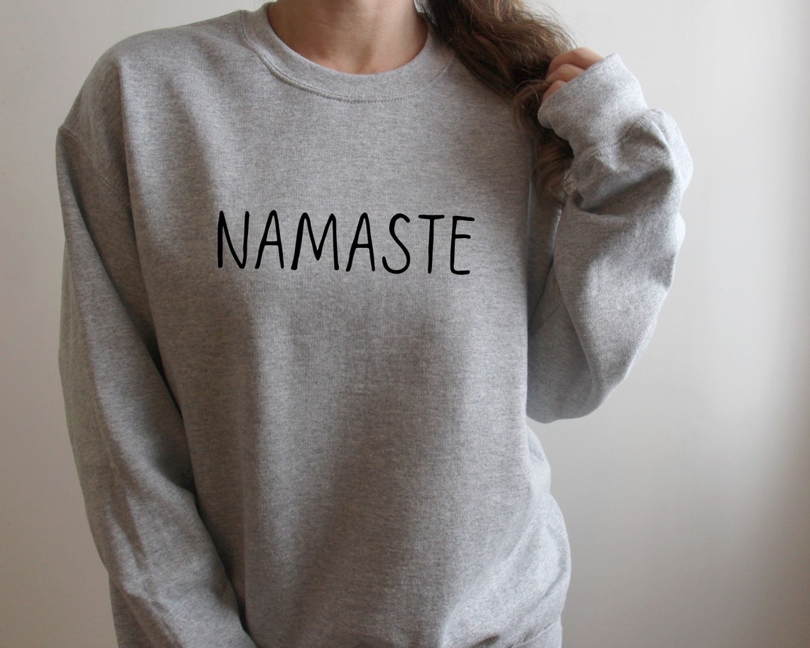 Namaste Sweatshirt NAMASTE Yogi Sweatshirt Yoga Sweater | Etsy