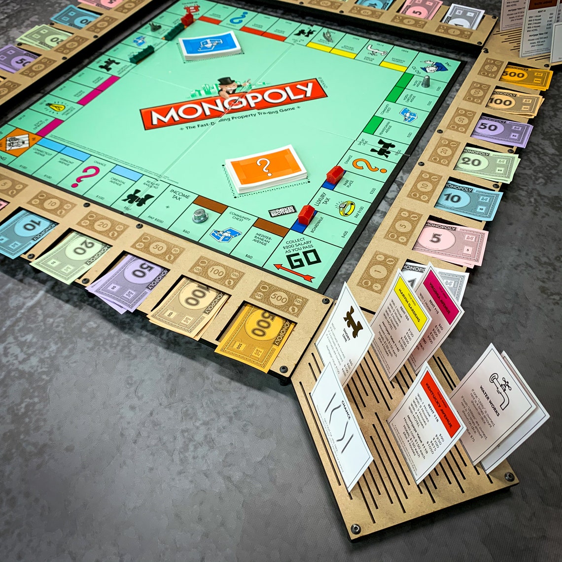 Monopoly Deluxe Organization Set Monopoly Money Organizer Etsy