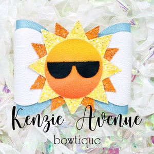 Sun Shades Hair Bow - Digital Download SVG/PDF Template