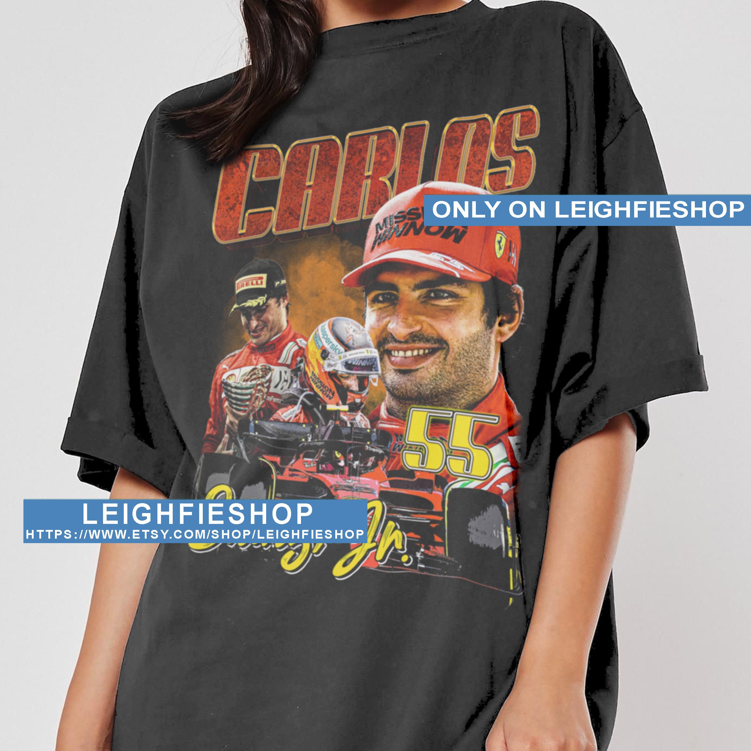 Discover Carlos Sainz Jr Shirt 90s Tshirt Vintage Tee Unisex T-Shirt