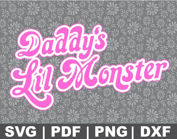 Daddys Lil Monster svg | Etsy