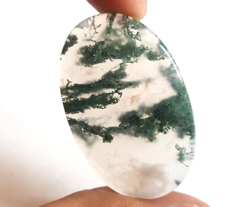 Green Moss Agate Caboochon Desighner Natural Moss Agate 61 Cts Oval Shape Loose Gemstone 70 /% Sale on Sanagemsword SA 476