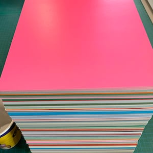A4 paper and card in a variety of colours, textures, finishes and weights