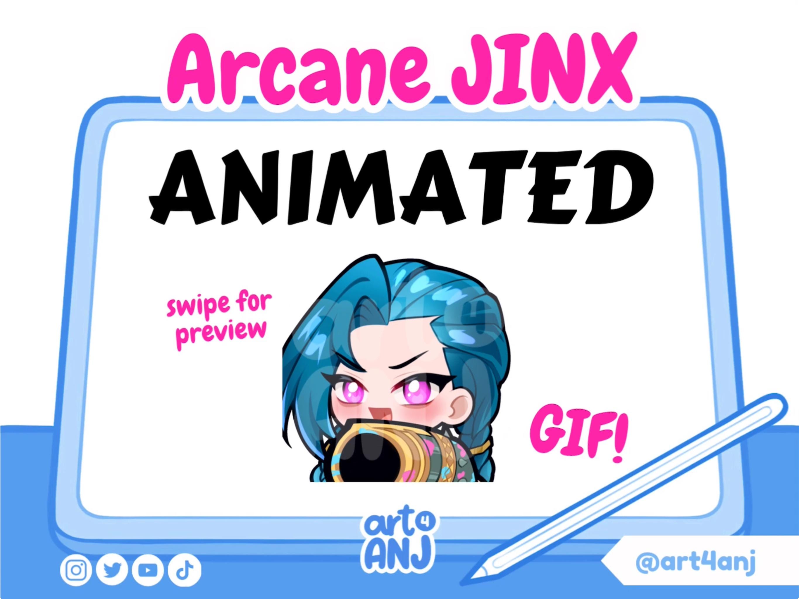 League of legends jinx emotes - Etsy 日本