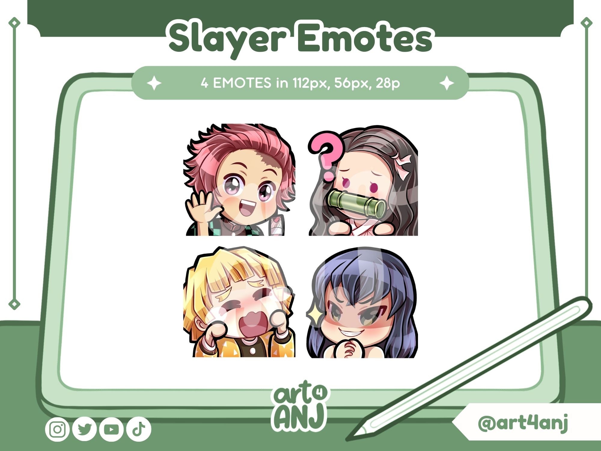 Kimetsu No Yaiba / Demon Slayer Emotes Twitch on Behance