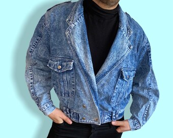 80s Denim Jacket - Etsy UK