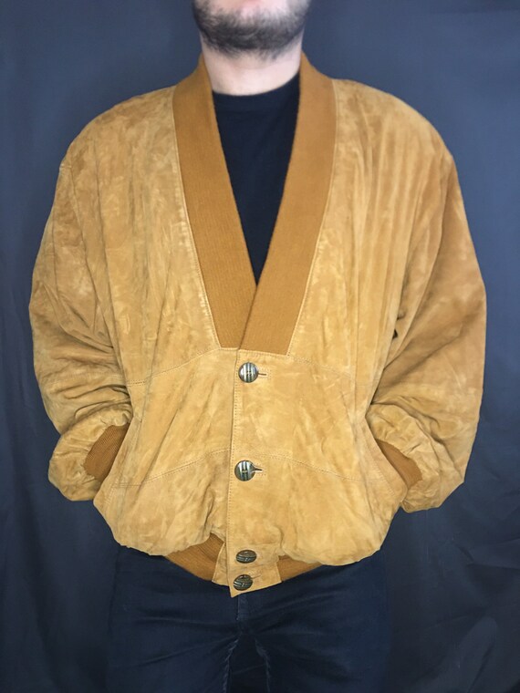 90s suede cardigan