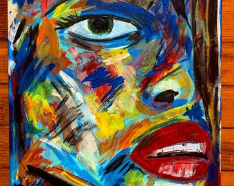 Woman’s Face Abstract Art