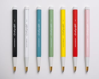 Drehgriffel, Twist Gel Pen Made From Precision-milled Aluminium and Brass