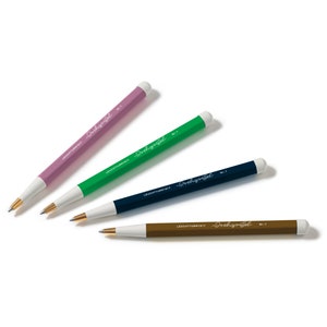 Nouvelle couleurs 2025 - Drehgriffel, stylo à bille Twist fabriqué à partir de fraisé avec précision, d'aluminium et de laiton