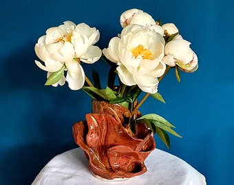 Handmade Ceramic Vase - Stoneware Pottery - Housewarming Gift - Decorative Handcrafted - Ready to Ship - Gift Wrapping Available