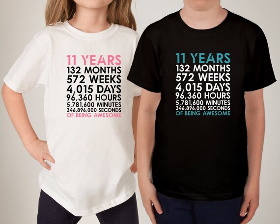 birthday shirt for 11 year old boy