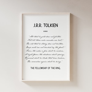 J.R. R. Tolkien Zitat Druck︱Inspiration Zitat Drucke︱Buch Zitat Drucke︱Berühmte Buch Kunstdrucke︱Herr der Ringe Zitate︱Literatur Zitat Drucke
