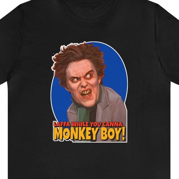 Monkey Boy T-shirt - buckaroo banzai, laugh while you can, monkey boy, john lithgow, Lord John Whorfin, Dr Emilio Lizardo, john bigboote