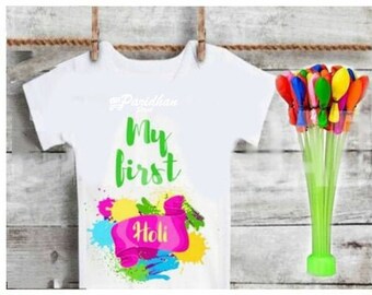 holi tshirts for baby boy