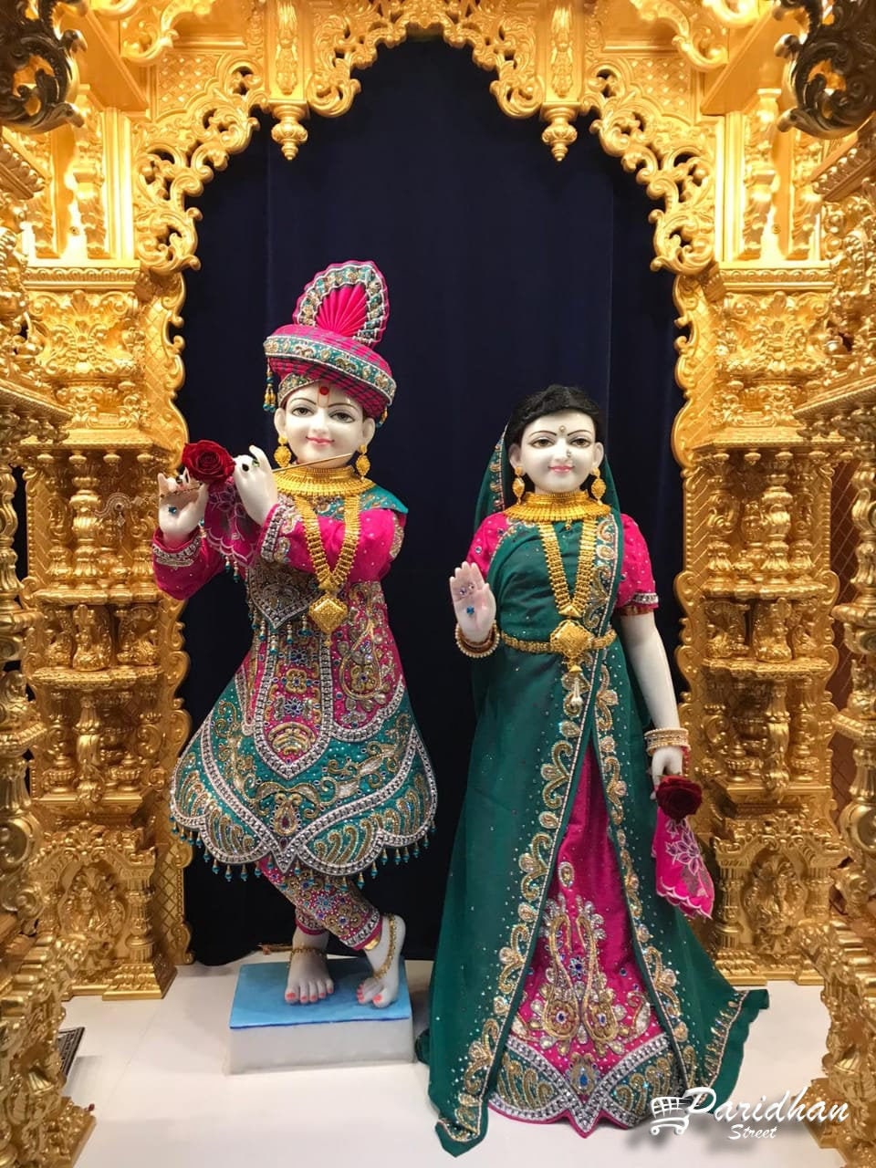 Iskcon radha krishna dresses hotsell