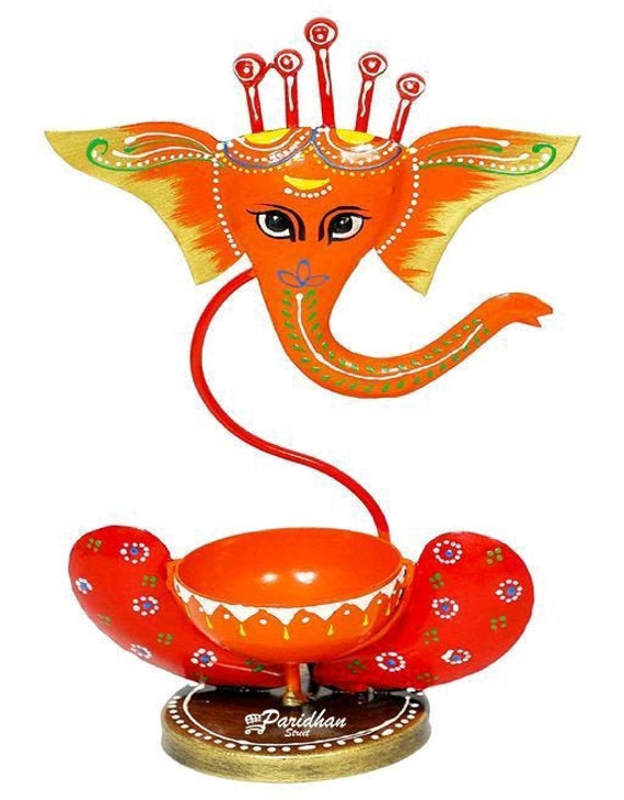 Ganesh Ji Cast Iron Votive Candle Holders gift for Diwali candle