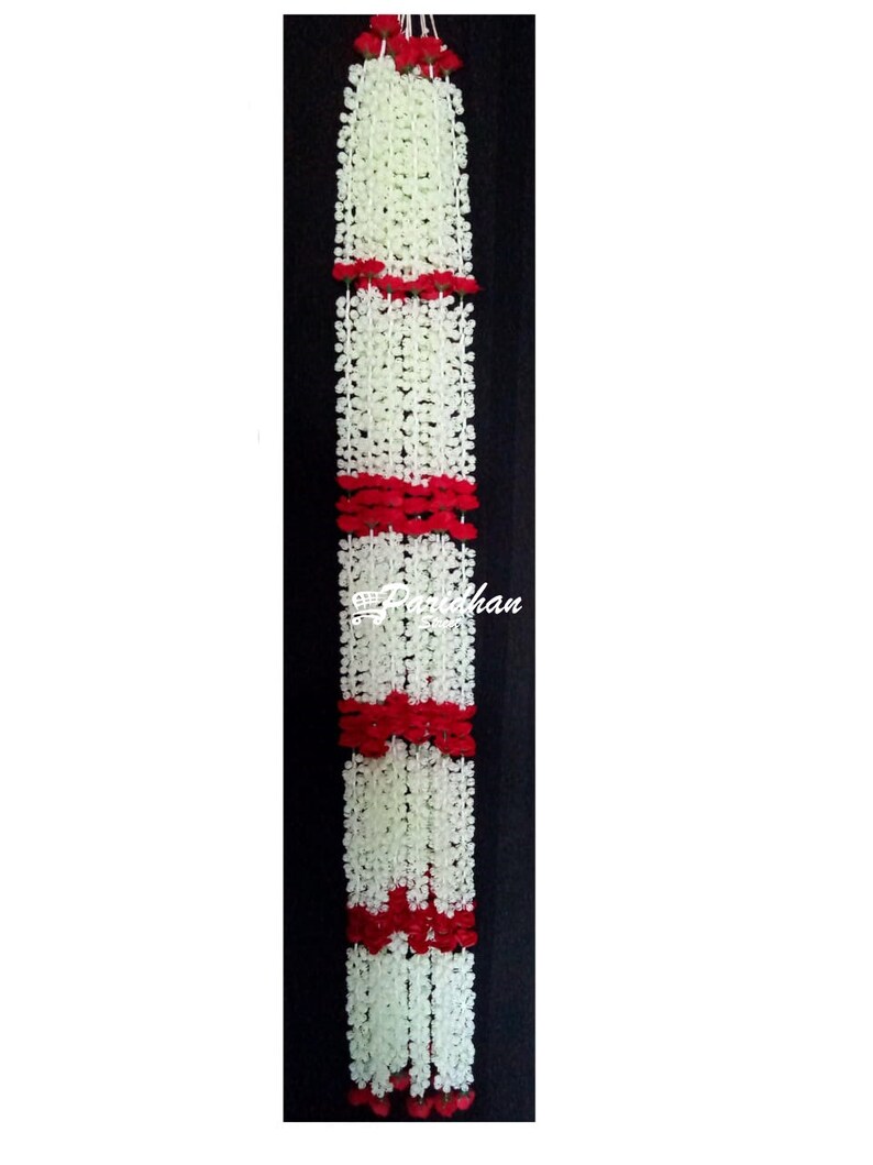 Artificial Jasmine Flower Garland6 String Mogra Buds Etsy