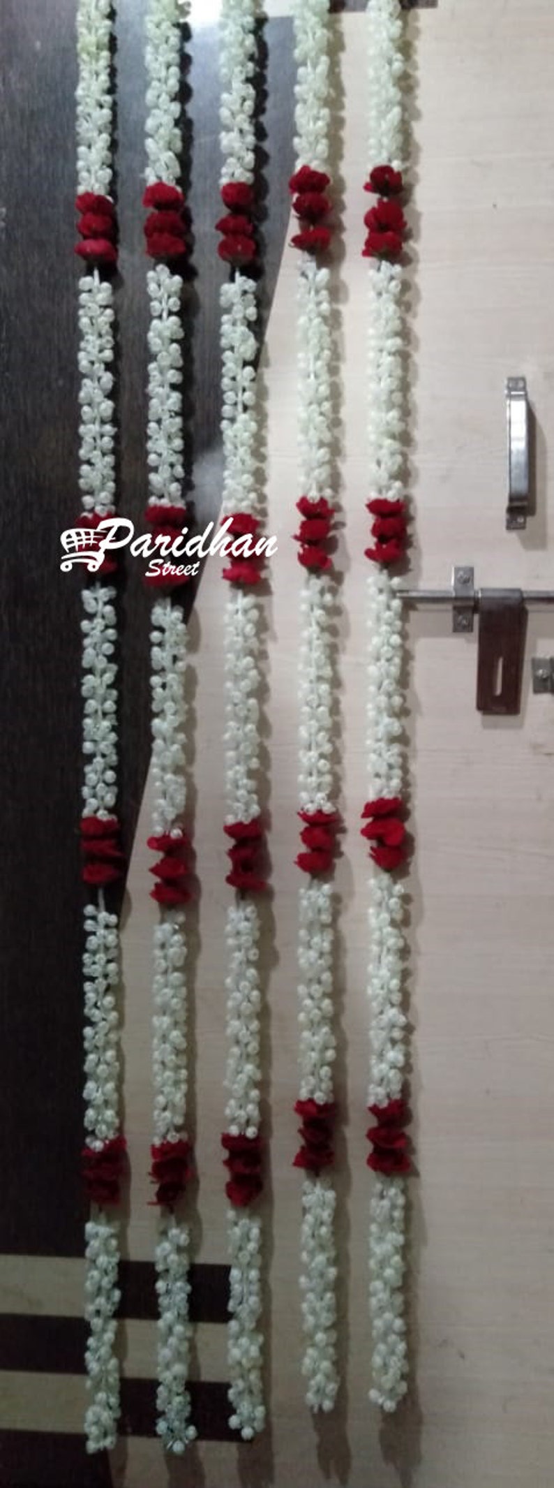 Artificial Jasmine Flower Garland6 String Mogra Buds Etsy