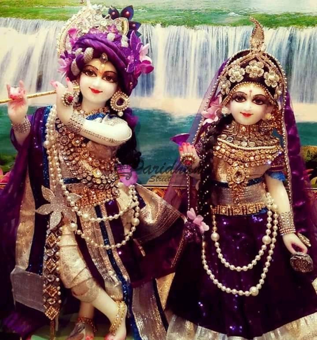 Buy Radha and Krishna Statue Marble ISKCON Deities-pair of Krishna ...
