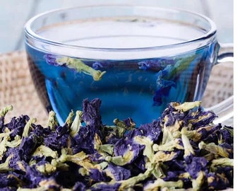 1000g Organic Blue Butterfly Pea Flower Tea | Pure Organic Natural Herbal Blue Drink | Clitoria ternatea Herbal Tea | NON_GMO Herbal  Tea