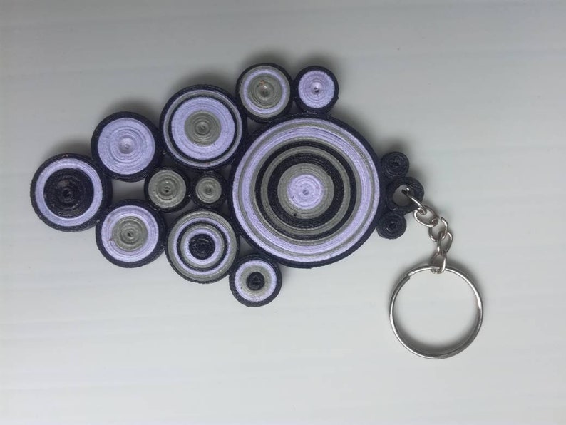 New Hand Made handicrafts Paper Quilling Key Chain key Tag Etsy