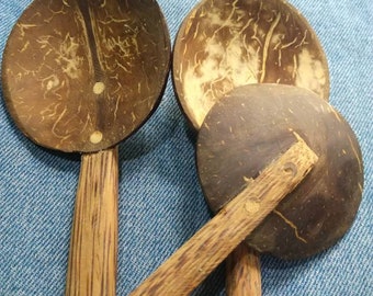 Coconut Shell Spoon | Wooden Spoon | Natural & Eco Friendly Spoon | Wood Spoon | Coconut Shell