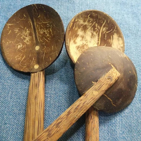 Coconut Shell Spoon | Wooden Spoon | Natural & Eco Friendly Spoon | Wood Spoon | Coconut Shell