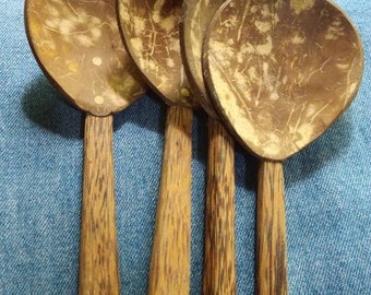 Coconut Shell Spoon | Wooden Spoon | Natural & Eco Friendly Spoon | Wood Spoon | Coconut Shell | Mother's day gift