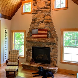 American Wooden Flag, Rustic American Flag, Patriotic, Wall Art Decor ...