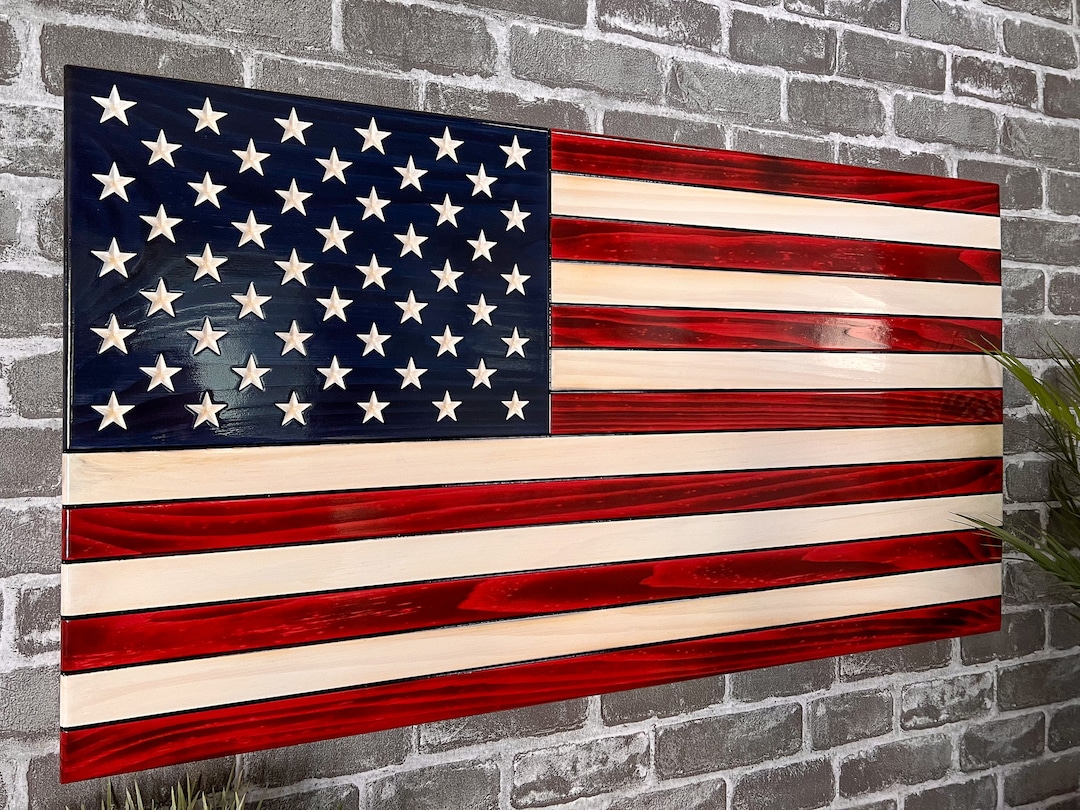 Old Glory Wooded Flag, Rustic American Flag, Patriotic, Wall Art, Flag