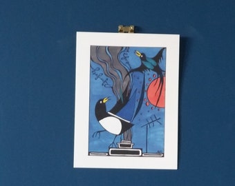 Two for joy - hand-drawn limited-edition print