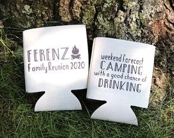 personalized family reunion koozies