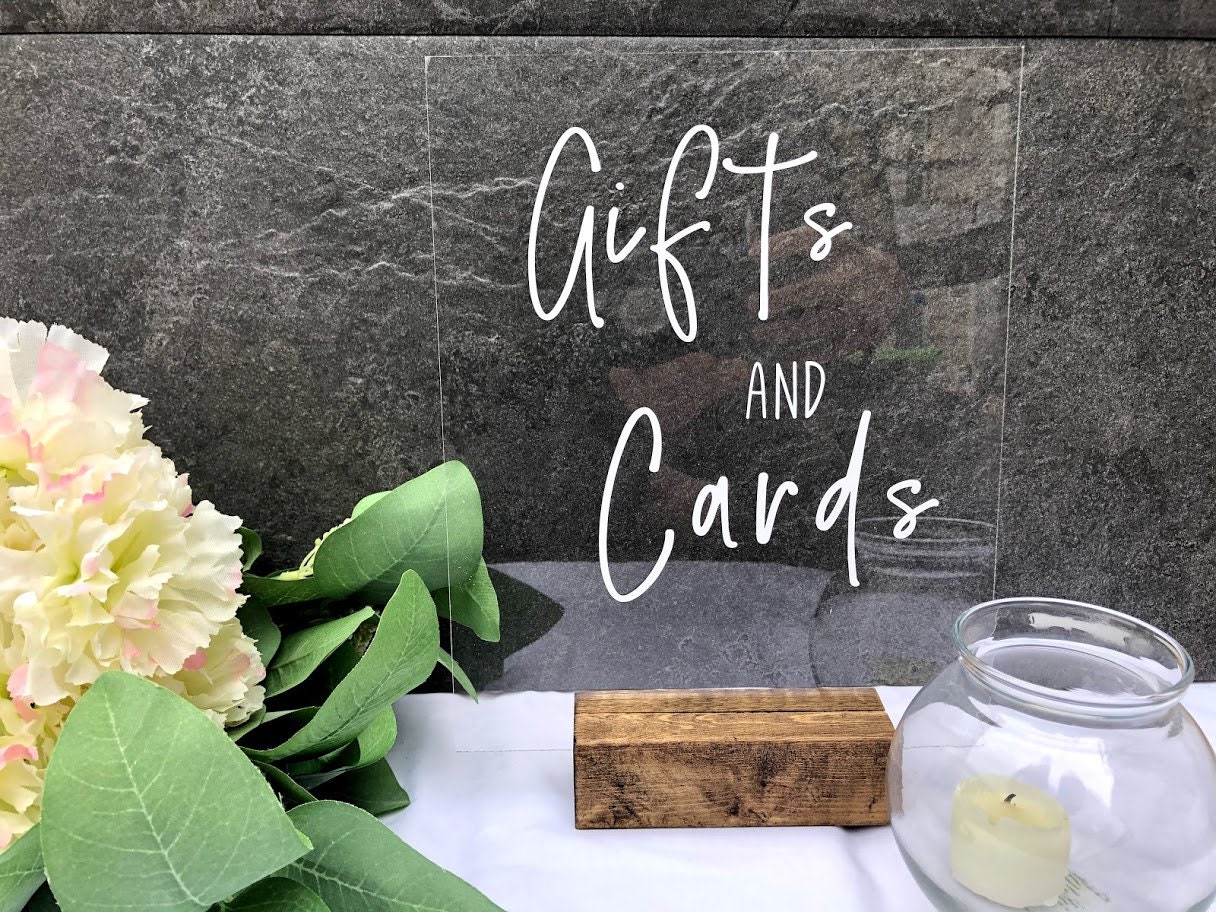 Wooden Display Stand / Acrylic Sign Holder Etsy Canada