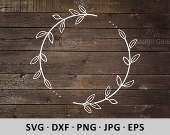 Download Monogram Wreath Svg Etsy