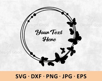 Download Butterfly Wreath Svg Etsy