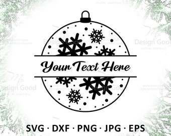 Circle monogram svg. Christmas frame SVG. Christmas Balls svg, Round frame svg. Holiday ornament svg DIY, Shirt. Silhouette Cut file, Cricut